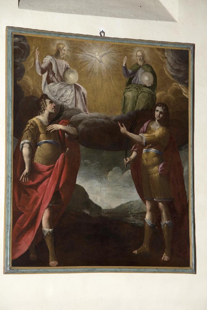 23 Ambito lombardo sec. XVII, Trinità con Santi Faustino e Giovita beweb
