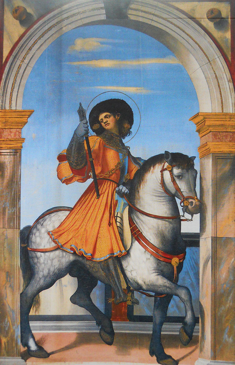4 Alessandro Bonvicino Moretto San Giovita a cavallo Basilica di Santa Maria in Valvendra Lovere