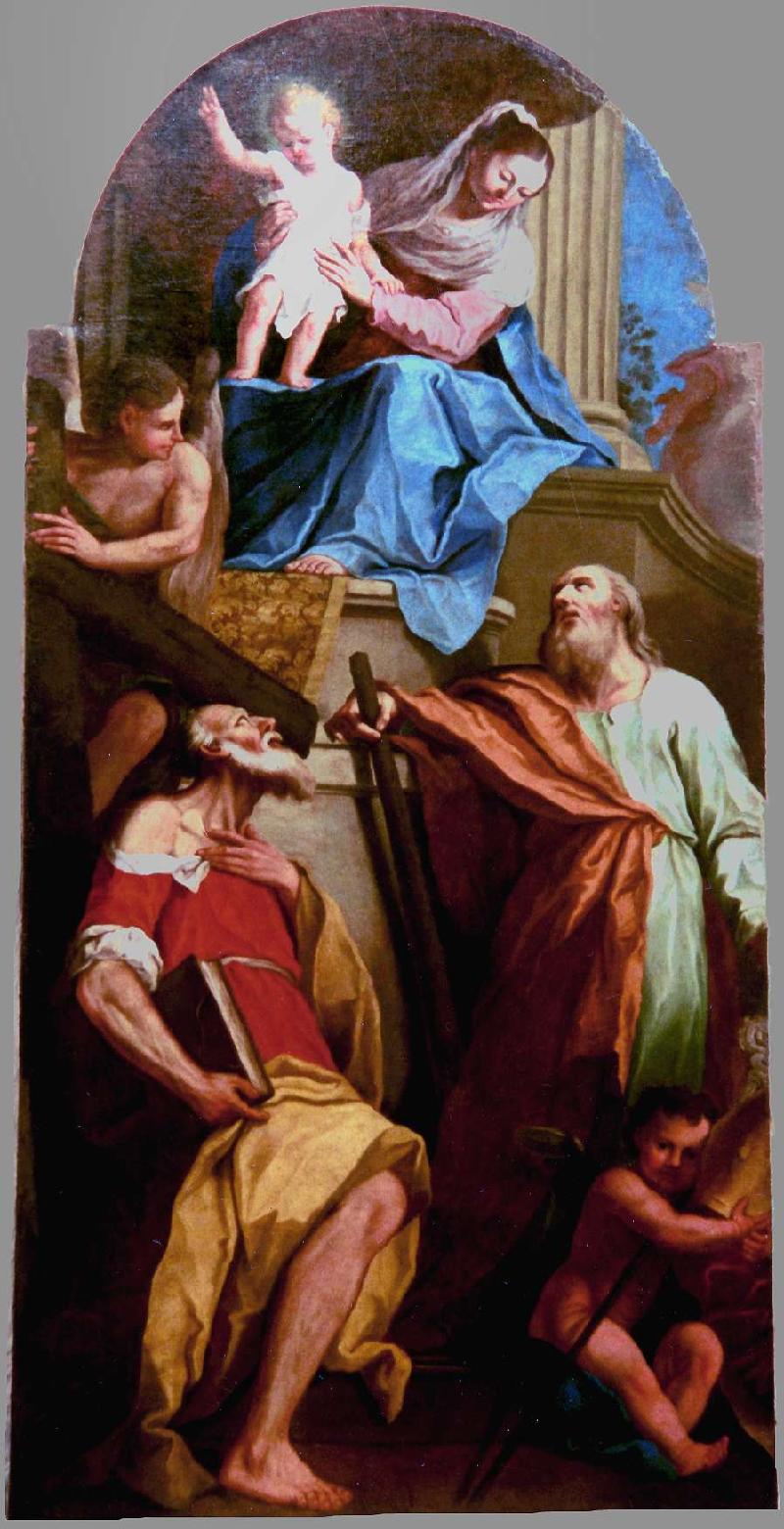 22-Bottega di Albricci E. sec. XVIII, Madonna con Gesù Bambino e Santi-beweb