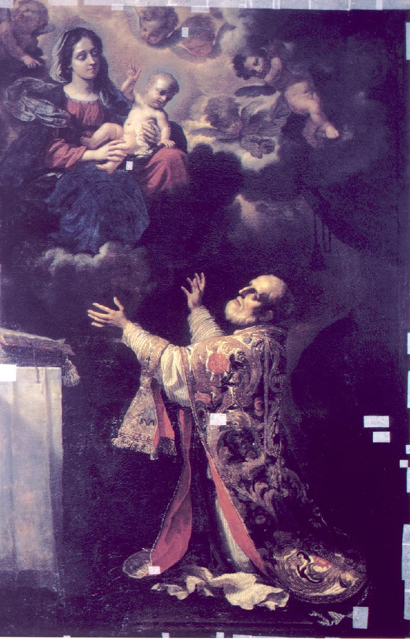 20-Gennari B. sec. XVII, Dipinto Visione di San Filippo Neri-beweb