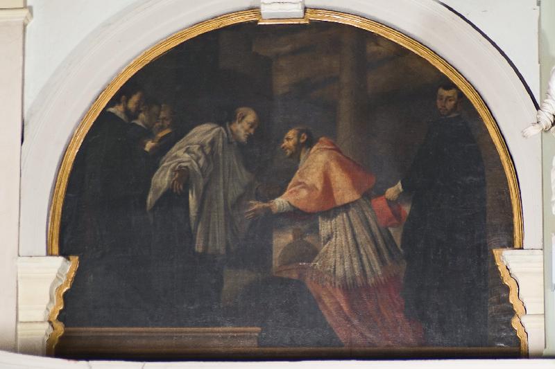 23-Ferrari L. sec. XVII, San Filippo Neri incontra San Carlo Borromeo-beweb