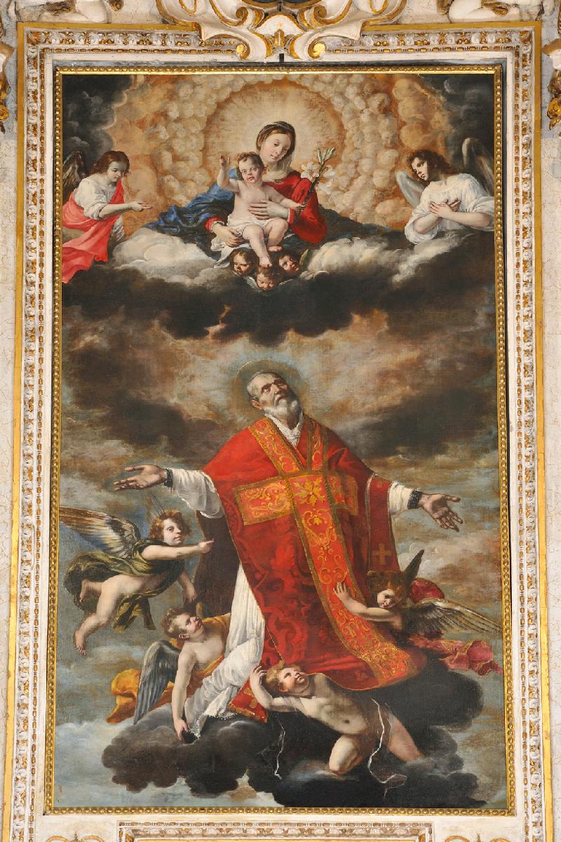 31-Guerrieri Giovan Francesco (1629), Madonna in gloria con San Filippo Neri-beweb