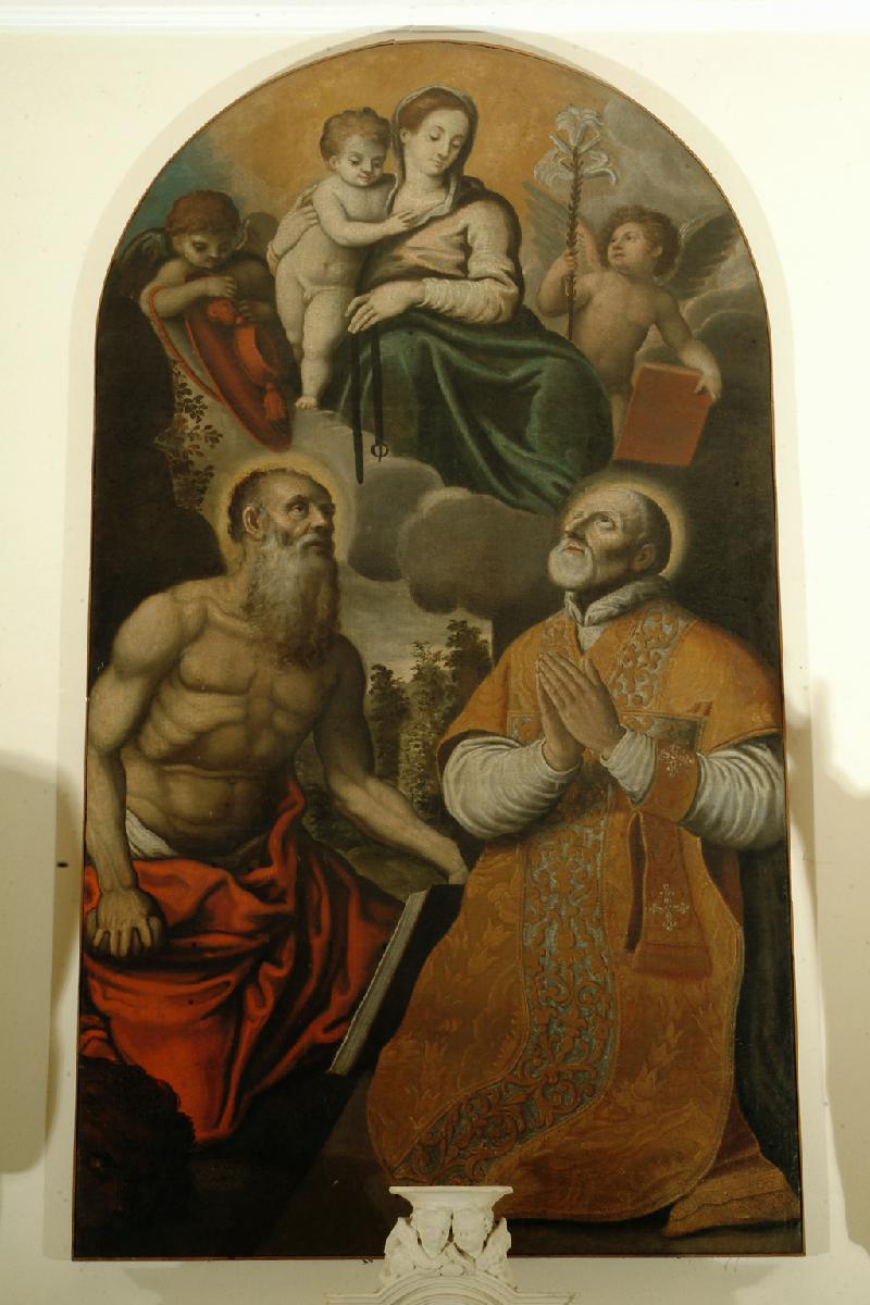 41-Zaninelli Z. sec. XVII, Madonna della cintola e santi-beweb