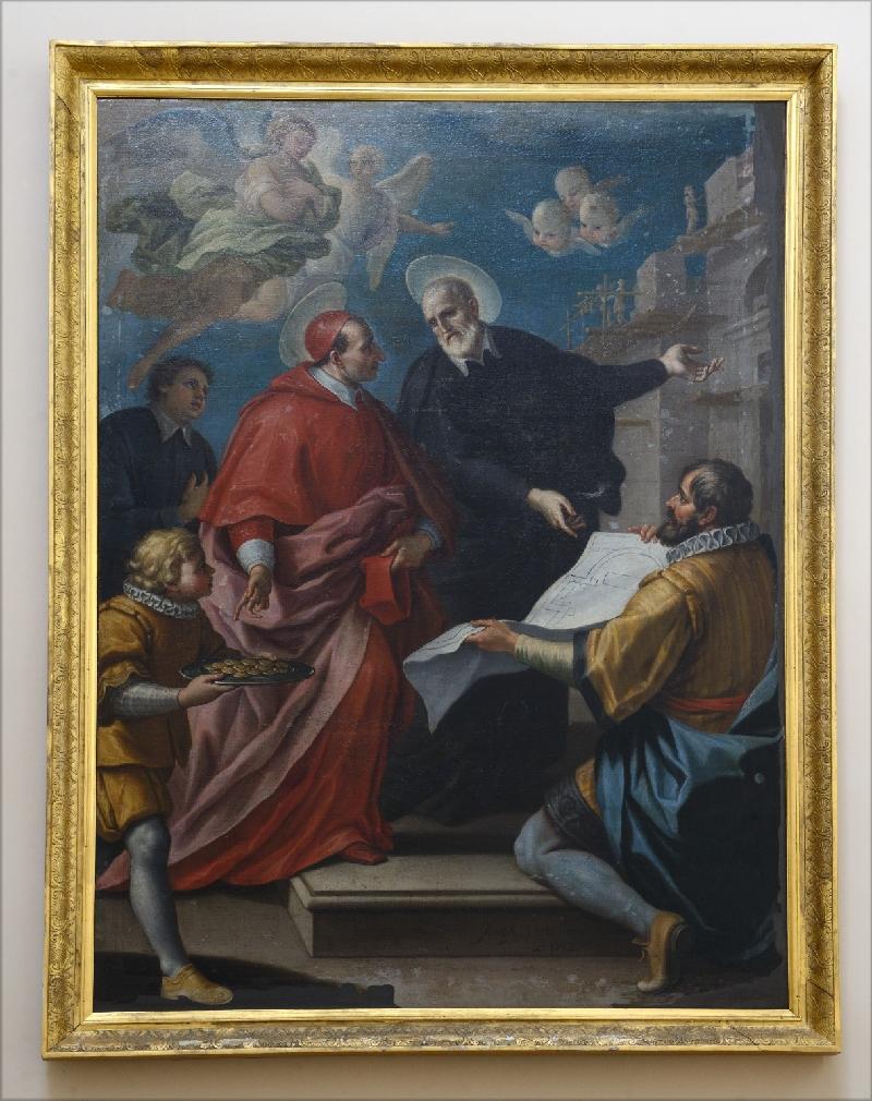 50-Castellano G. (1712), Dipinto di San Filippo Neri e santi-beweb