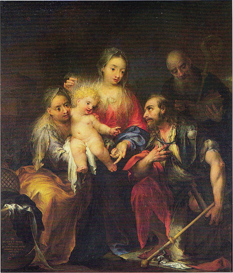 15-Andrea celesti-Madonna col bambino tra i santi Anna, Giacomo e Benedetto-Brescia