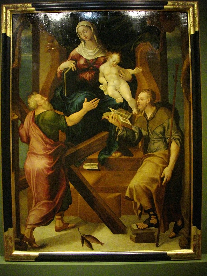 6-Pietro Negroni-Madonna col Bambino e santi Andrea e Giacomo-Fine arts museums of Orléans (Loiret, France)