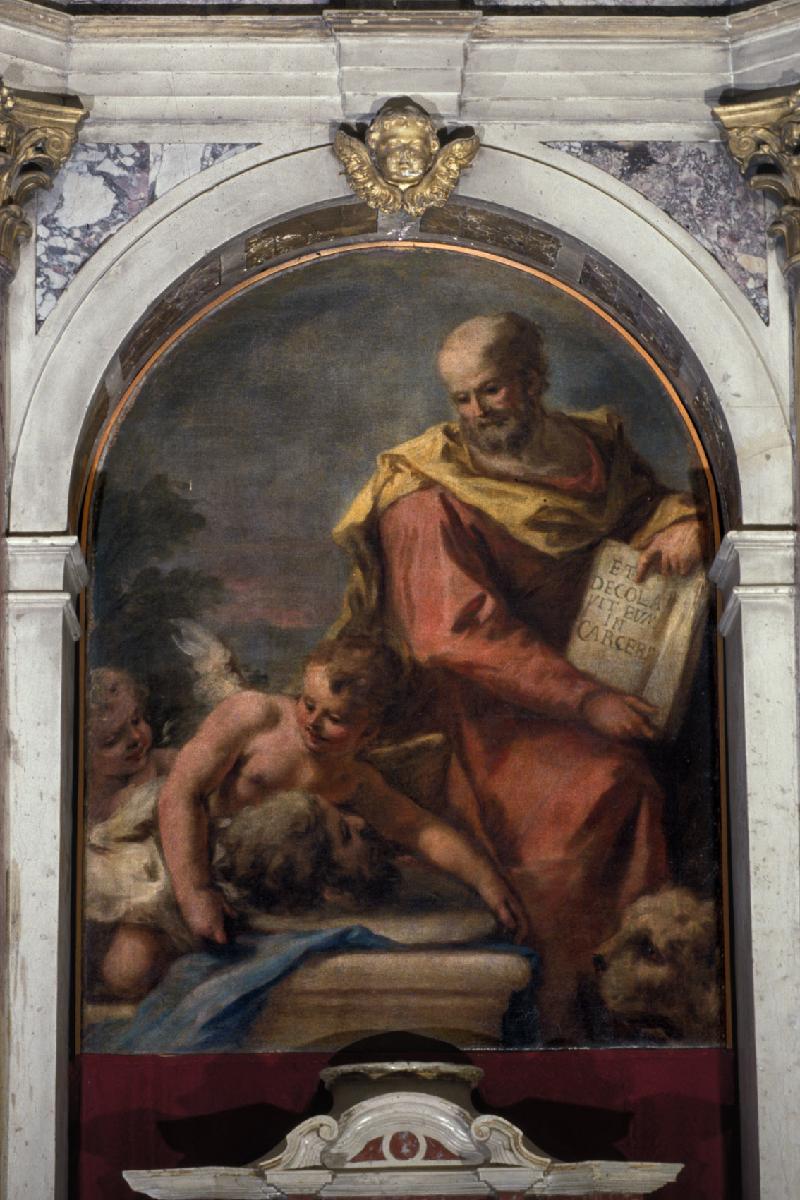 20-Pellegrini A. sec. XVIII, San Marco e la testa di San Giovanni Battista-beweb