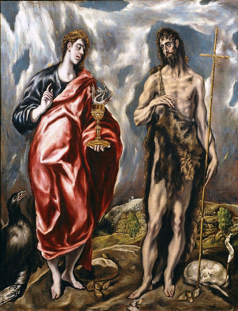 30-El Greco-Giovanni Battista accompagnato da Giovanni evangelista-Museum of Santa Cruz, Toledo, Spain