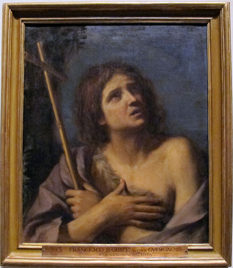 40-Guercino-I santi Agostino, Giovanni Battista e Paolo eremita, chiesa di S. Agostino, Roma