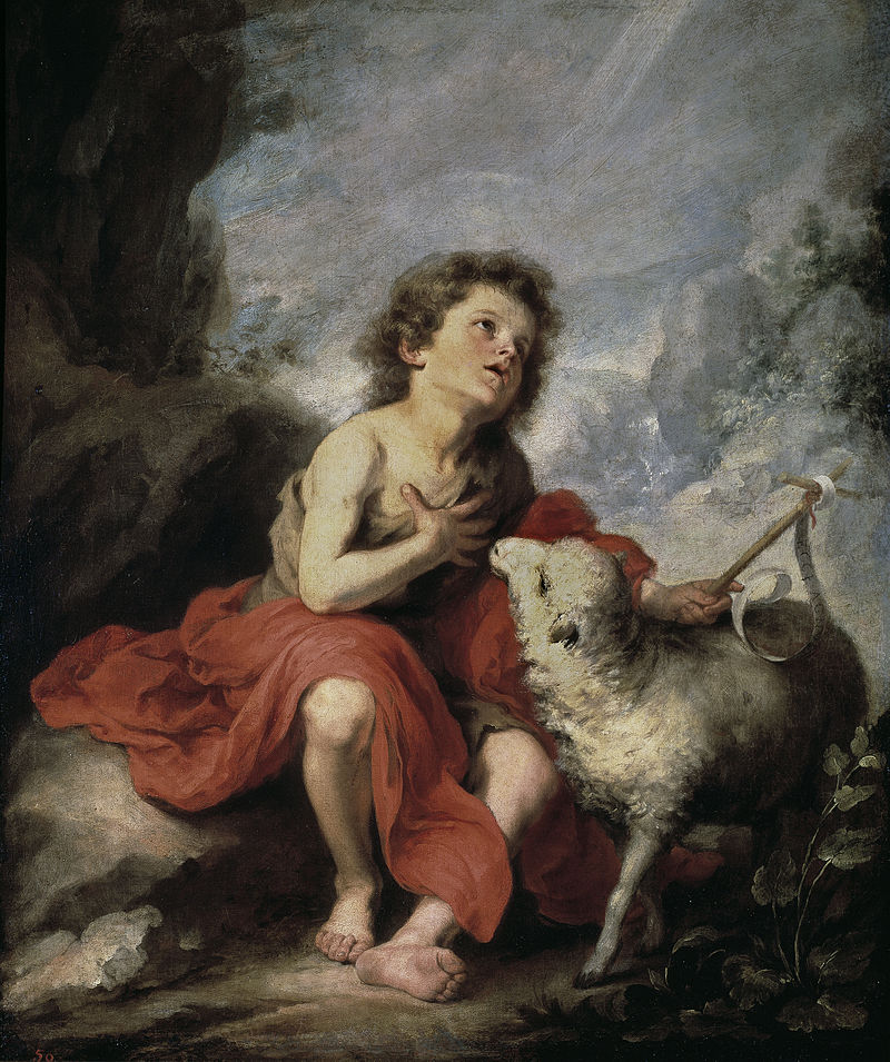 45-Bartolomé Esteban Murillo-Il battesimo di Cristo-Cattedrale di Siviglia.jpg
