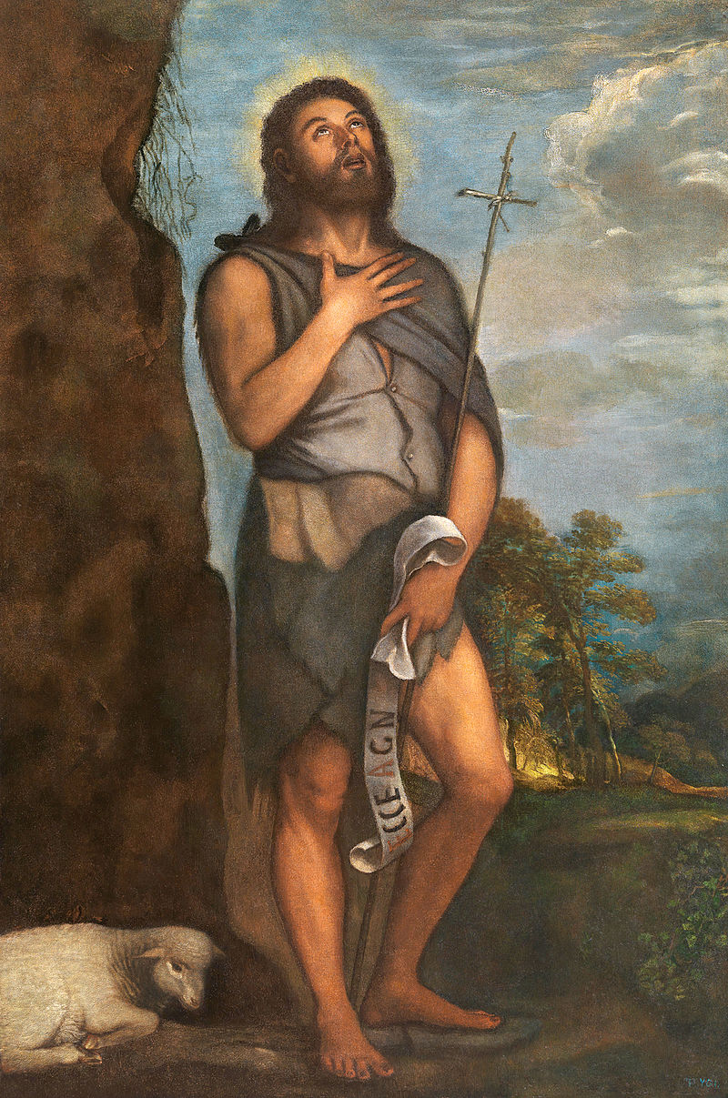 7-Tiziano Vecellio-Giovanni Battista-Museo Nacional del Prado