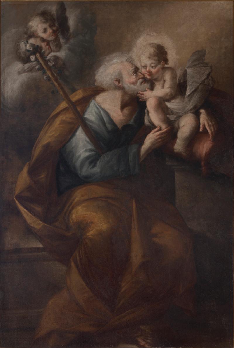 108 Gandolfi G. sec. XVIII, San Giuseppe e Gesù Bambino beweb