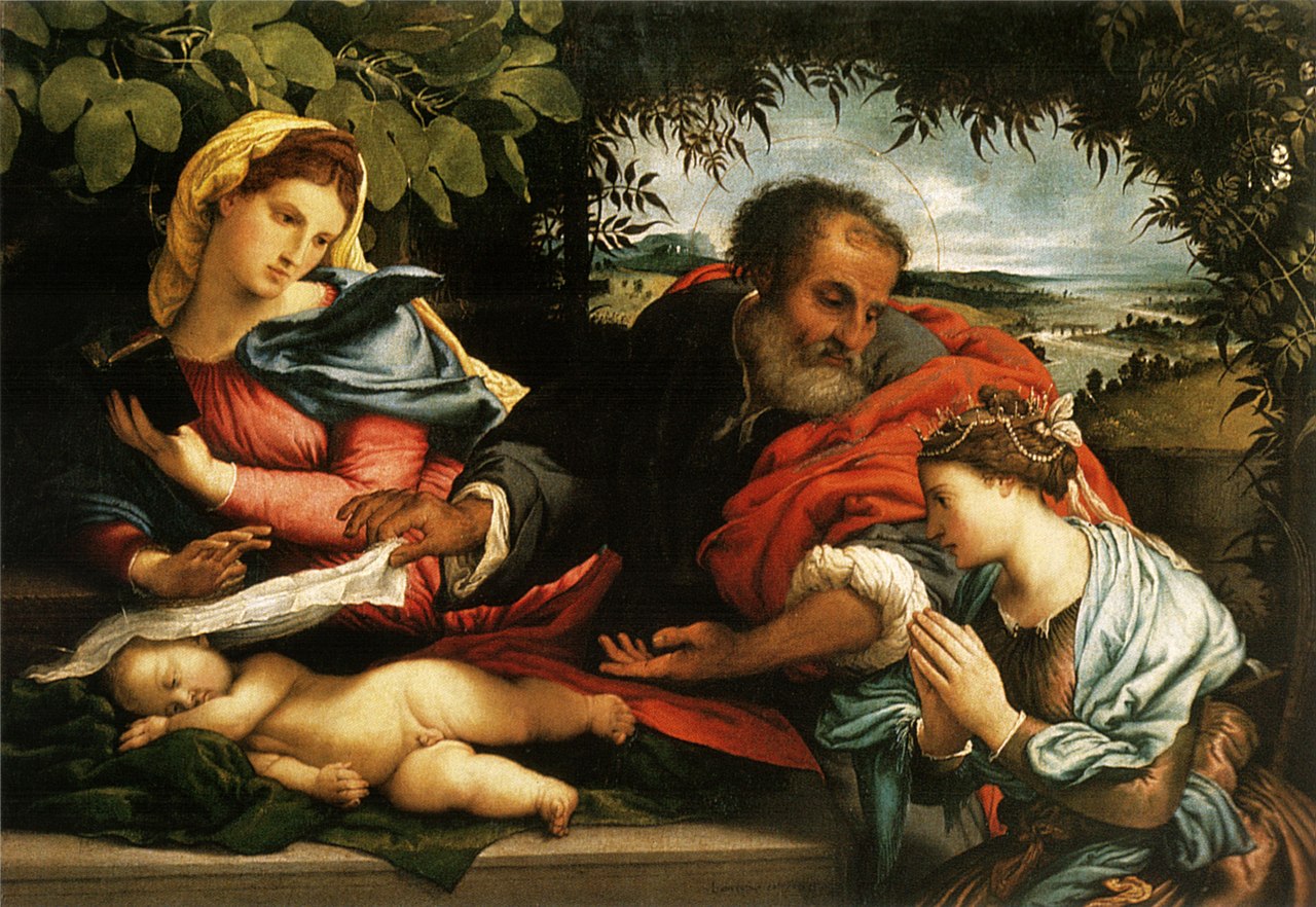 17-Lorenzo Lotto-Sacra Famiglia e santa Caterina d'Alessandria