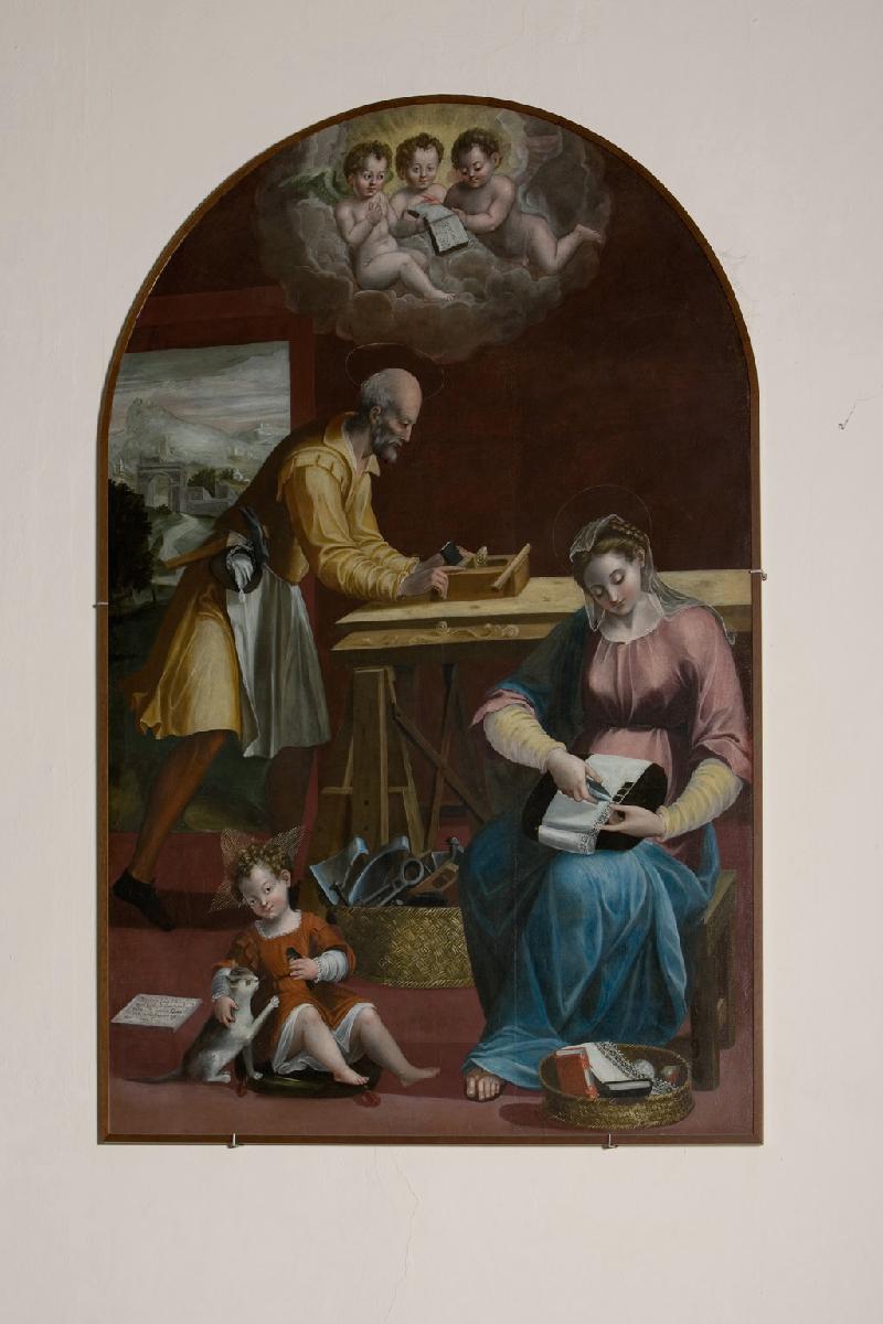 48-Guarini B. (1599), Dipinto di San Giuseppe nella bottega di falegname-beweb