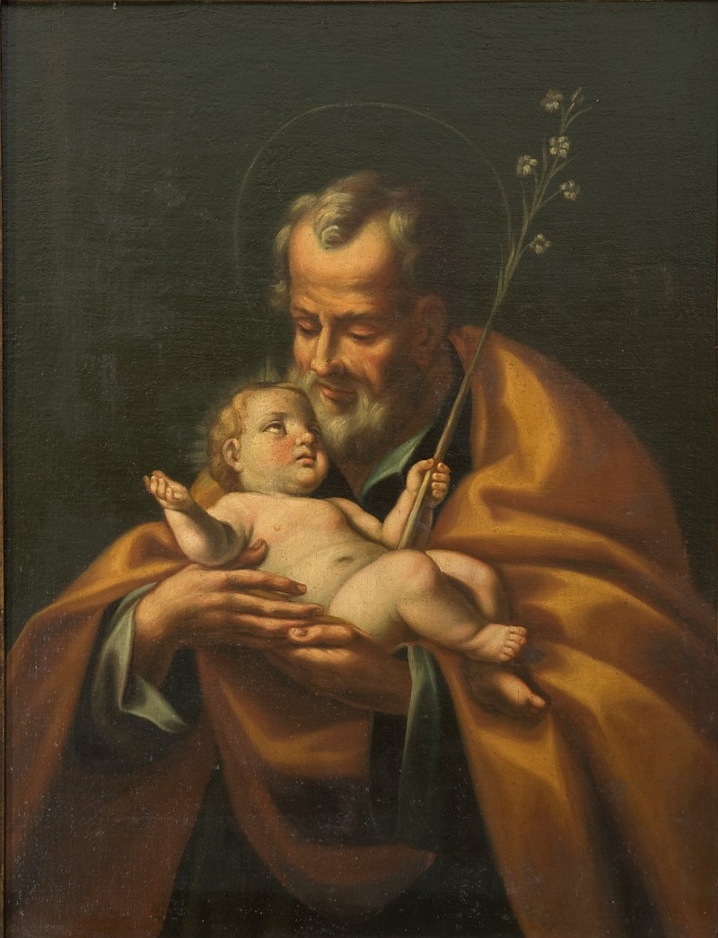 74 Pasquali F. sec. XVII, San Giuseppe e Gesù Bambino beweb