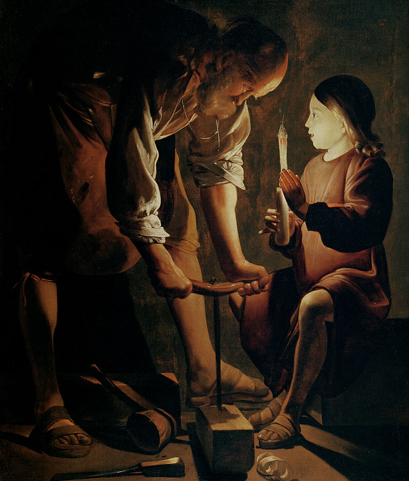 8-Georges de La Tour-san Giuseppe falegname