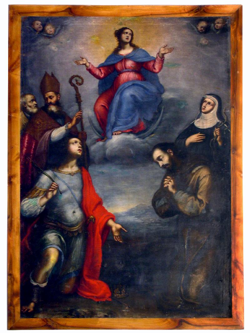 102 15 Confortini J. (1662), Immacolata concezione e Santi beweb