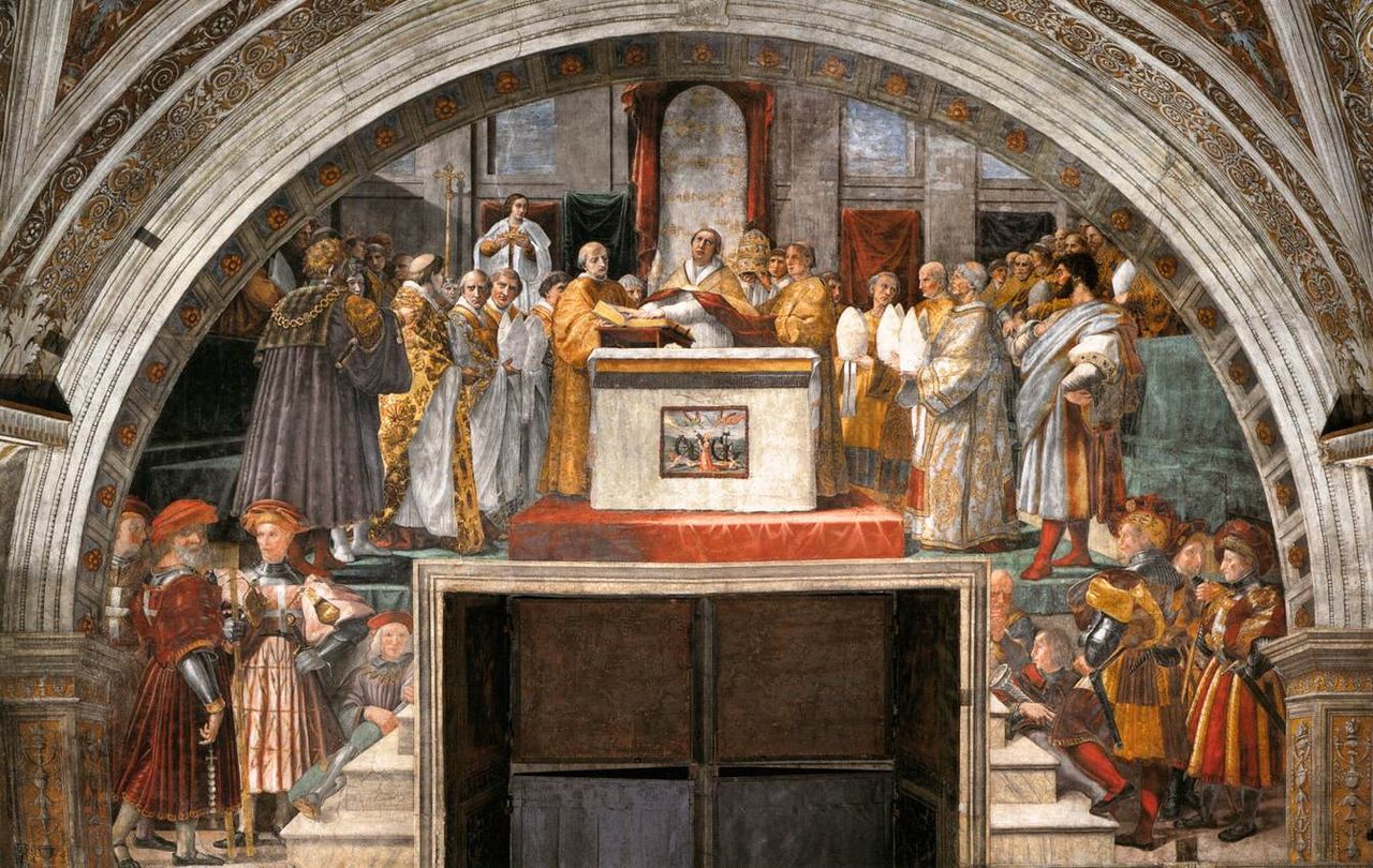 Giustificazione di Leone III Raffaello Vaticano