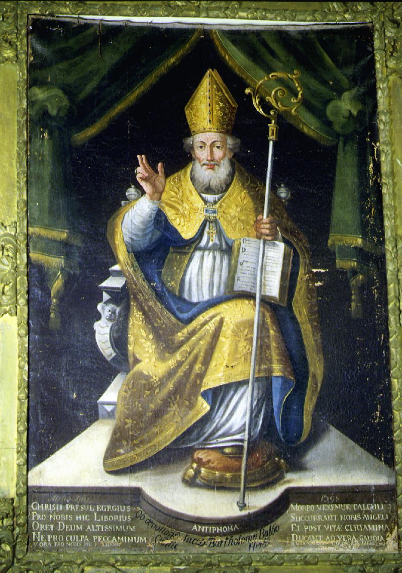 25 Bottega siciliana (1598), Dipinto di S. Liborio vescovo beweb