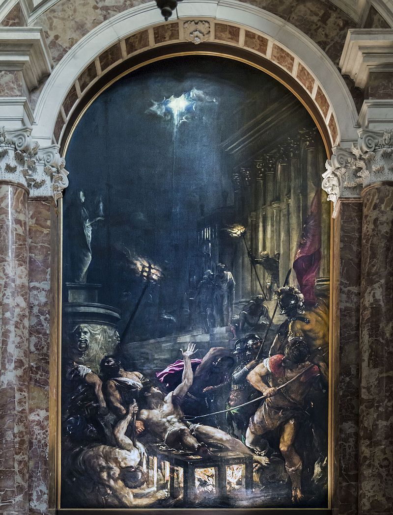 12-Tiziano-Martirio di san Lorenzo-1548-1549, Venezia, Chiesa dei Gesuiti