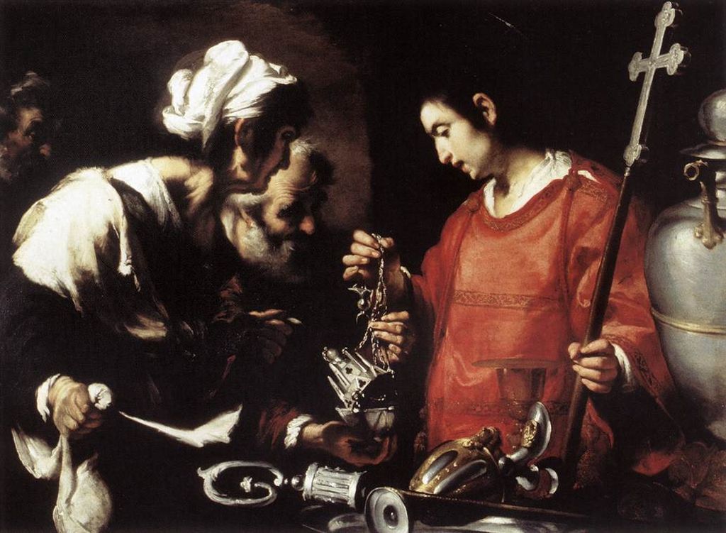 23-Bernardo strozzi-La carità di san Lorenzo-Galleria Nazionale d'Arte Antica, Rome