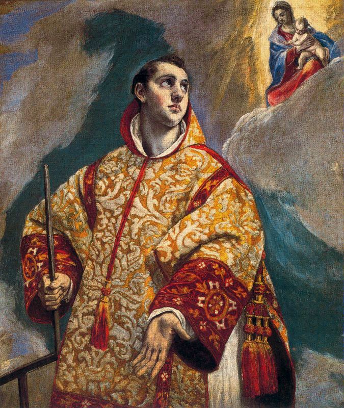 4-El Greco-Apparizione della Vergine a San Lorenzo-Museo del Colegio de Nuestra Señora de la Antigua
