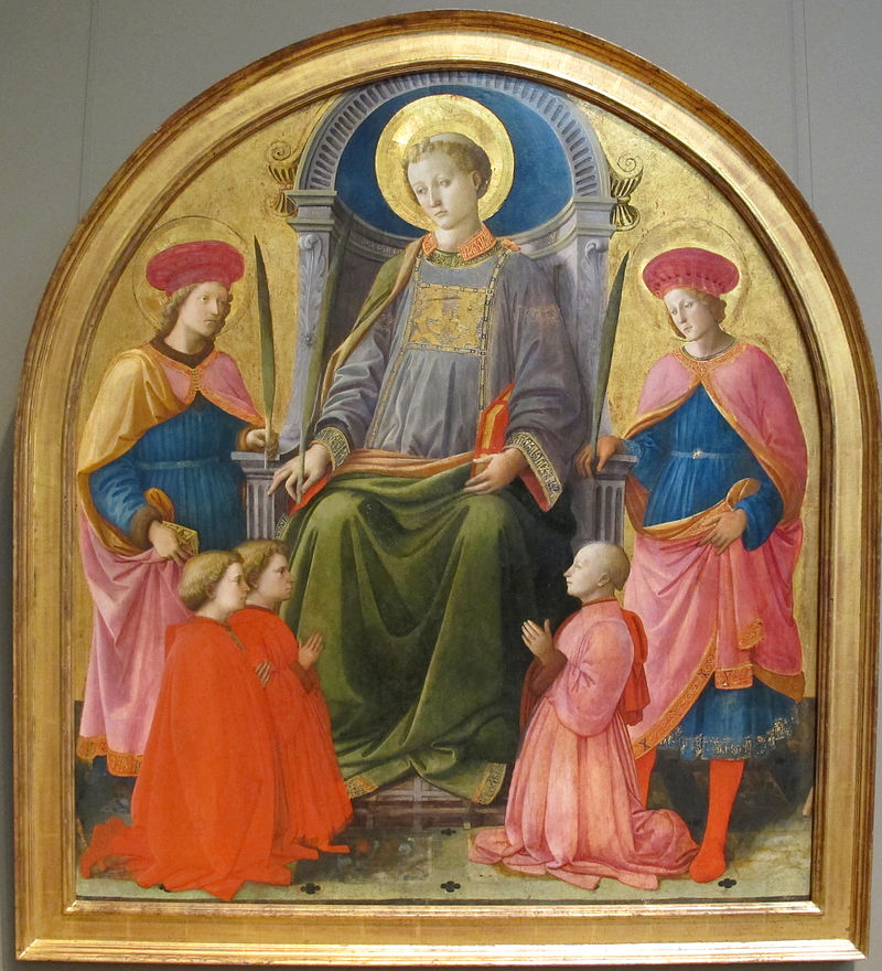 9-Filippo Lippi-San Lorenzo tra santi-Metropolitan Museum of Art, Manhattan, New York,