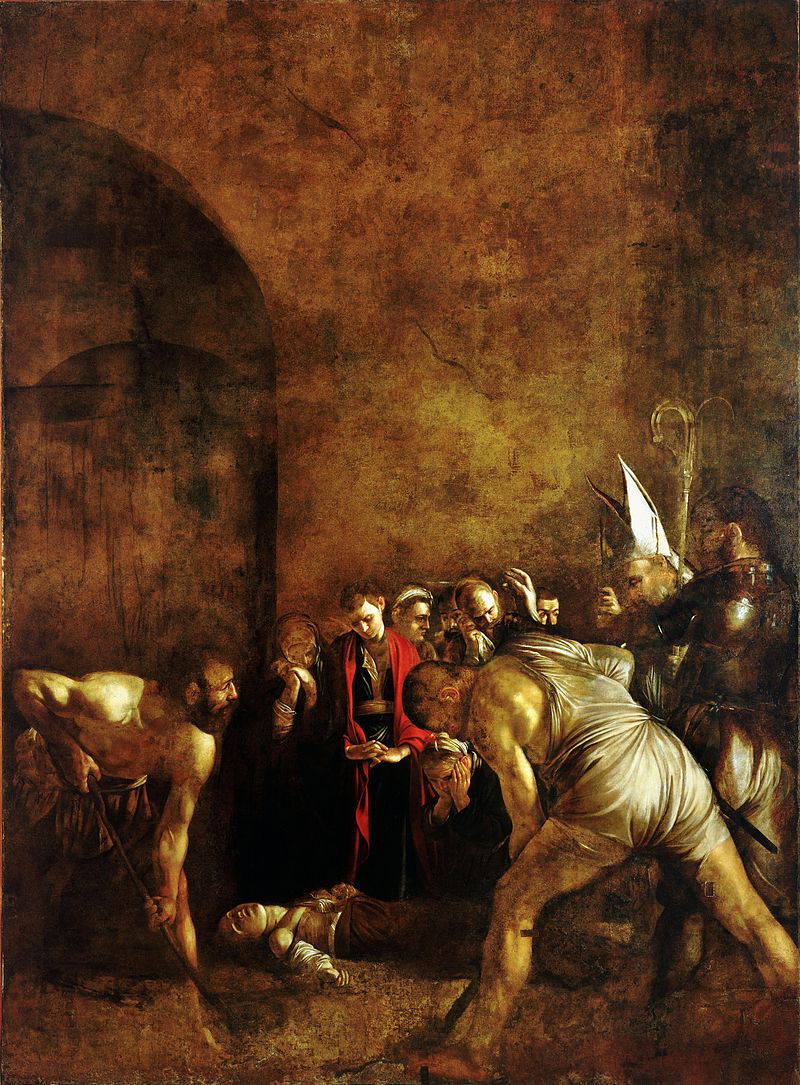 Burial of Saint Lucy Caravaggio (1608)