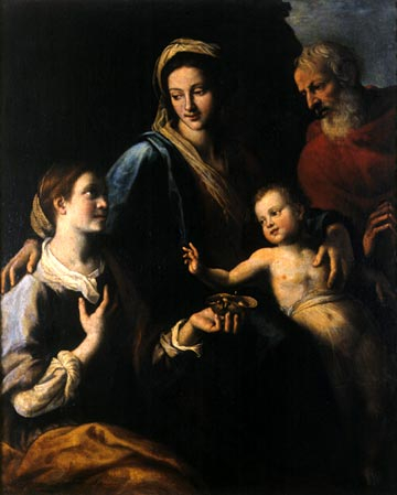 Fabrizio Santafede The Virgin, St John the Baptist, and the Christ Child with St Lucy