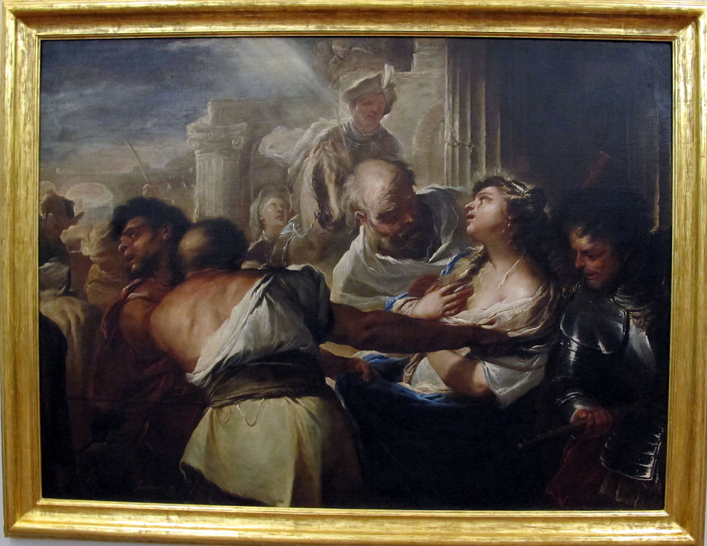 Luca giordano, martirio di s. lucia, Q1719