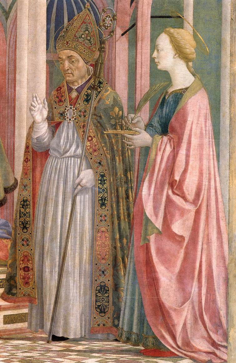 Pala di Santa Lucia dei Magnoli, san zanobi e santa lucia