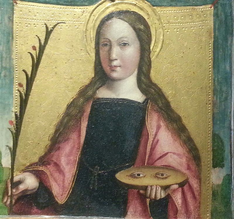 Saint Lucy by Gandolfino da Roreto