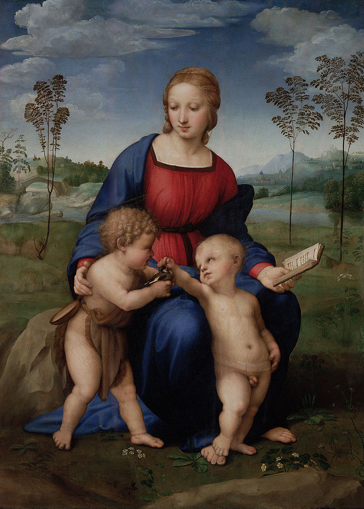 64-Raffaello-Madonna del cardellino-1505-1506 circa-Firenze, Galleria degli Uffizit 