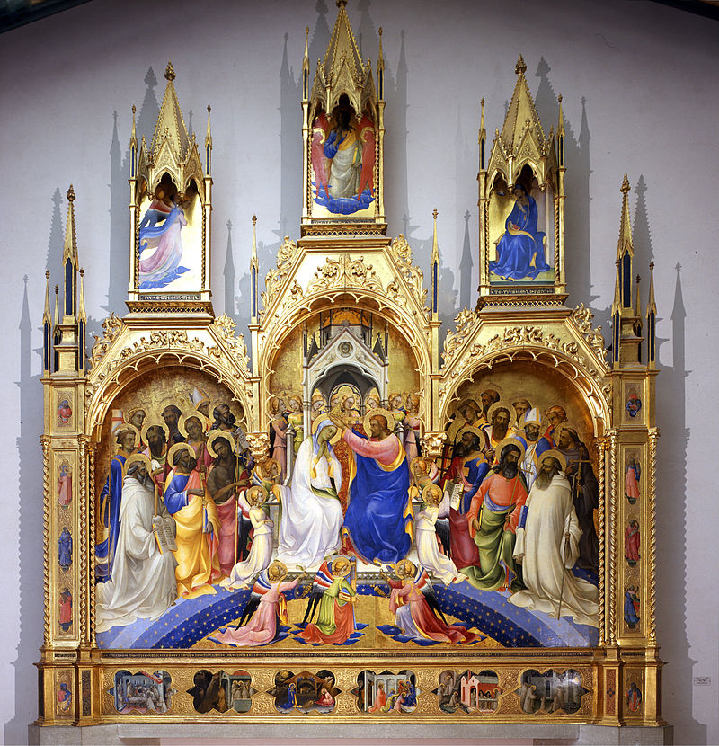 16-Sano di Pietro-Incoronazione della Vergine-Uffizi Firenze
