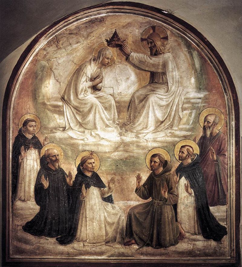 4-Fra Angelico, incoronazione della Vergine 1440-1441-Convento di san Marco-Firenze