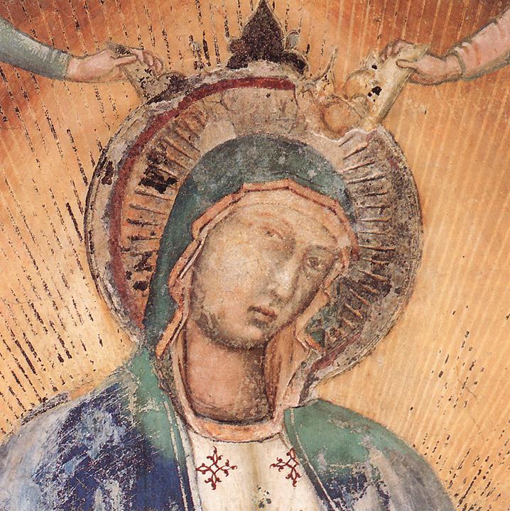 6-Simone Martini-Particolare dell'affresco con la Madonna in gloria