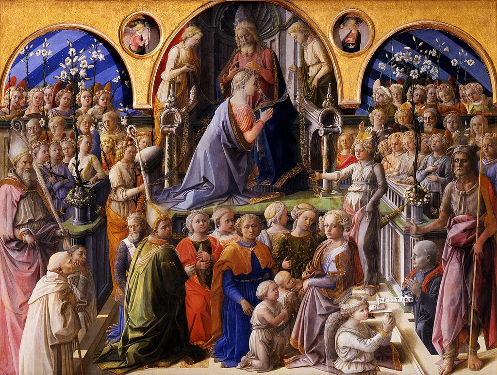 8-Filippo Lippi-Incoronazione di Maria-Uffizi Firenze
