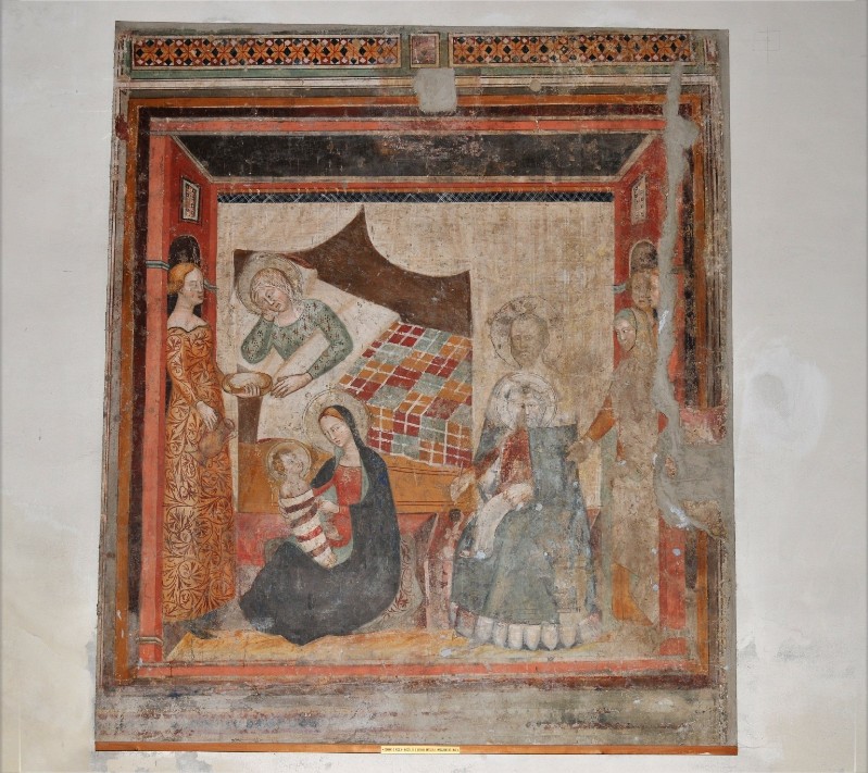 18 Giovanni di Nicola sec. XIV, Affresco della Nascita di San Giovanni Battista beweb