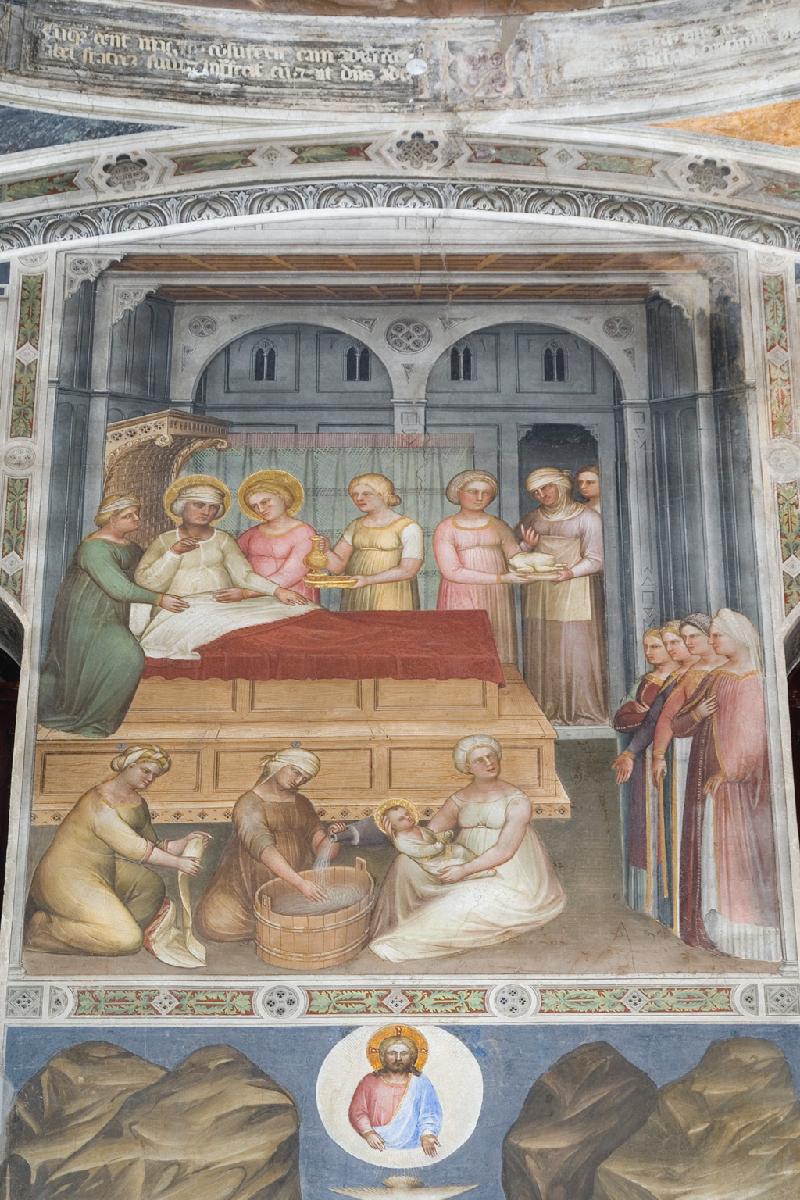 27 Giusto de' Menabuoi sec. XIV, Nascita di San Giovanni con Fina Buzzaccarini beweb