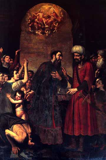 1 Giovanni Bernardino Azzolino, San Paolino libera i nolani dai saraceni (1626 1630), Napoli, Pio Monte della Misericordia