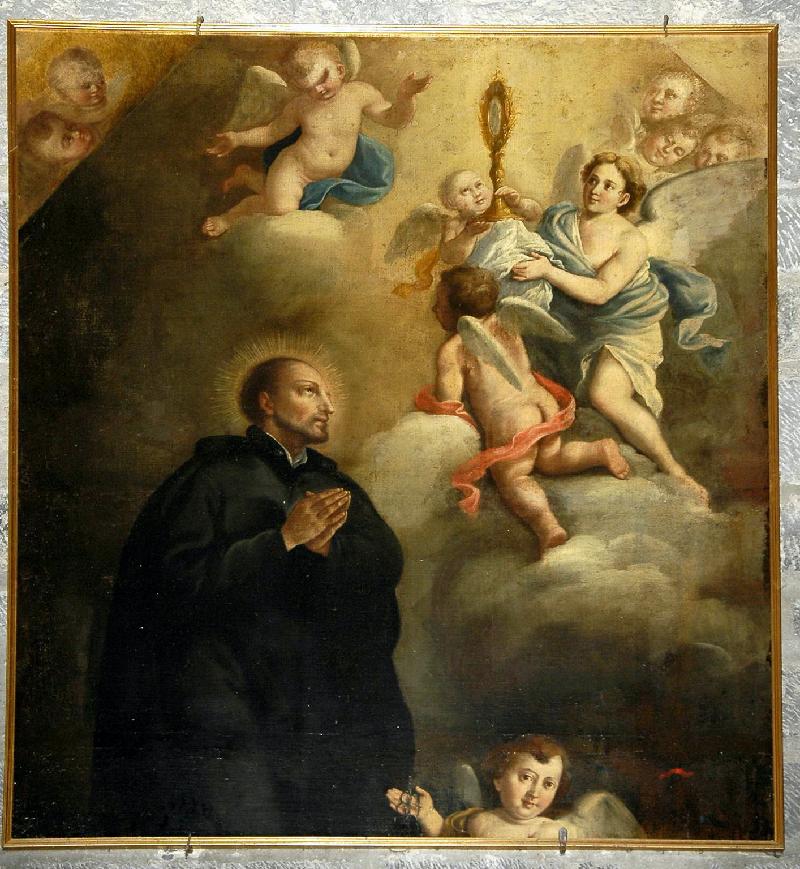 8-Panario S. sec. XIX, San Pasquale Baylon adora l'Eucarestia-beweb