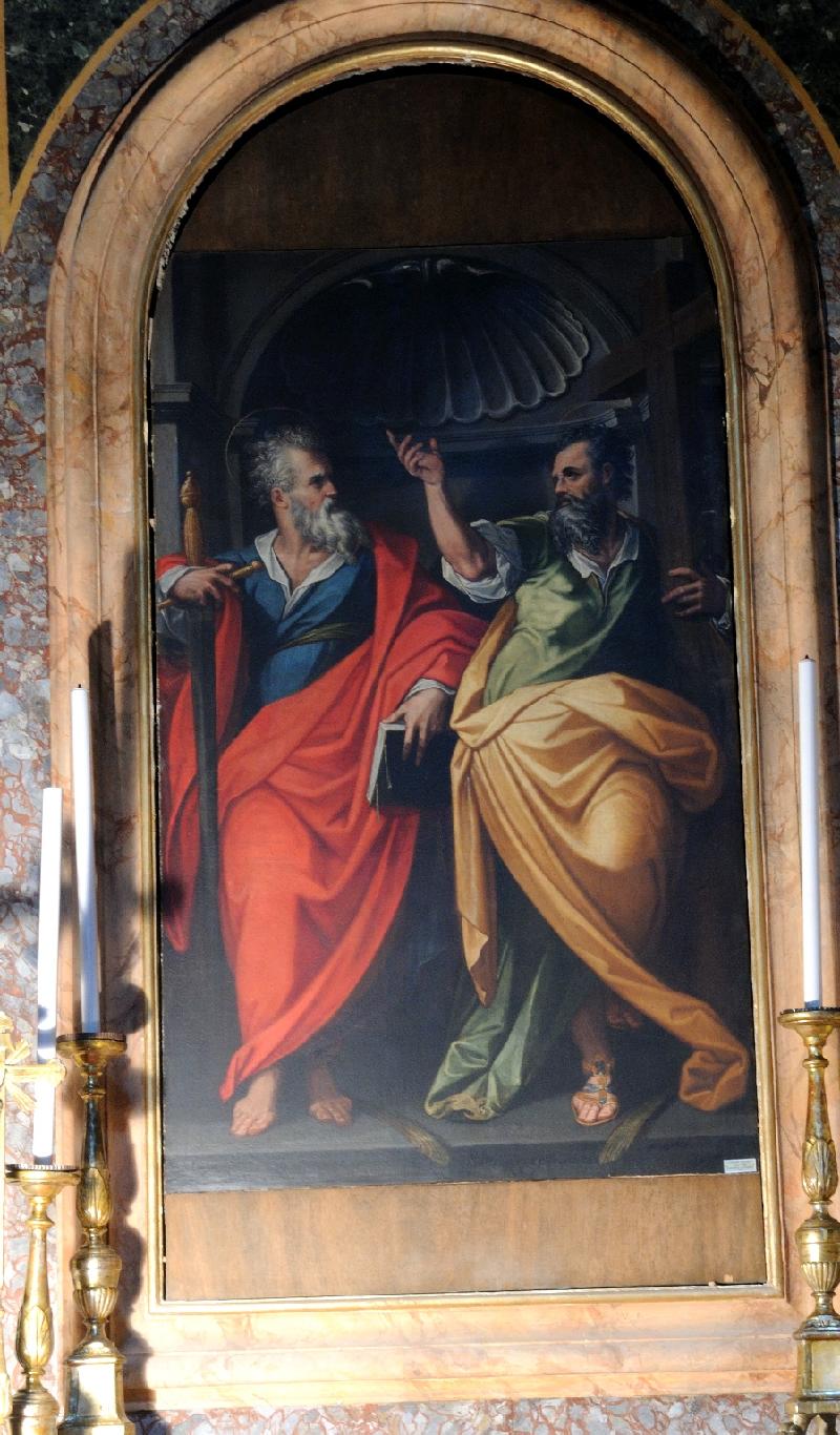 20-Zucchi J. sec. XVI, Dipinto con San Paolo e San Pietro-beweb