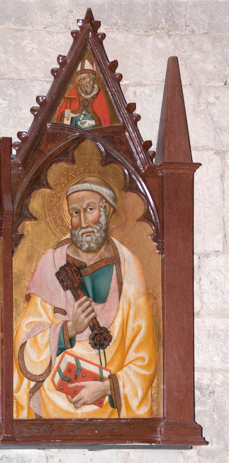 6-Maestro di Panzano sec. XIV, Scomparto di trittico con San Pietro-beweb