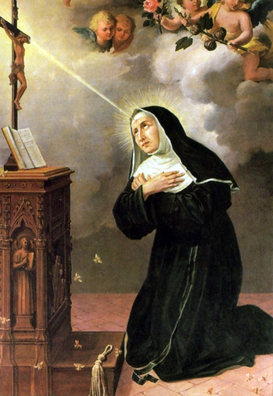 11-S. Rita riceve la spina. Quadro conservato nella Cappella del Monastero delle Agostiniane di Cascia