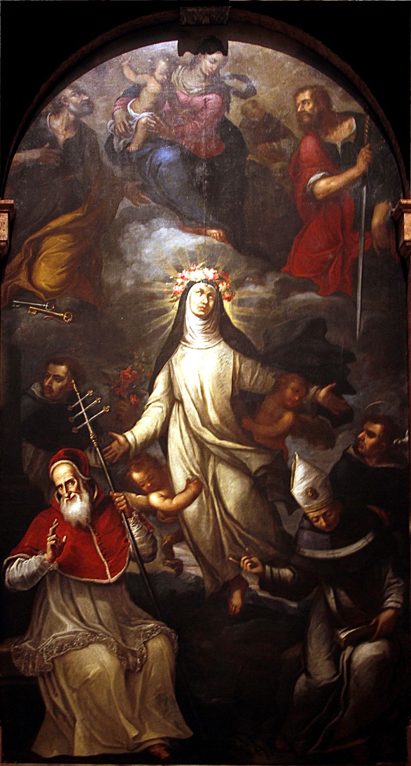 9 Giovanni Ceffi Santa Rosa con Pio V chiesa di sant'Anastasia Verona
