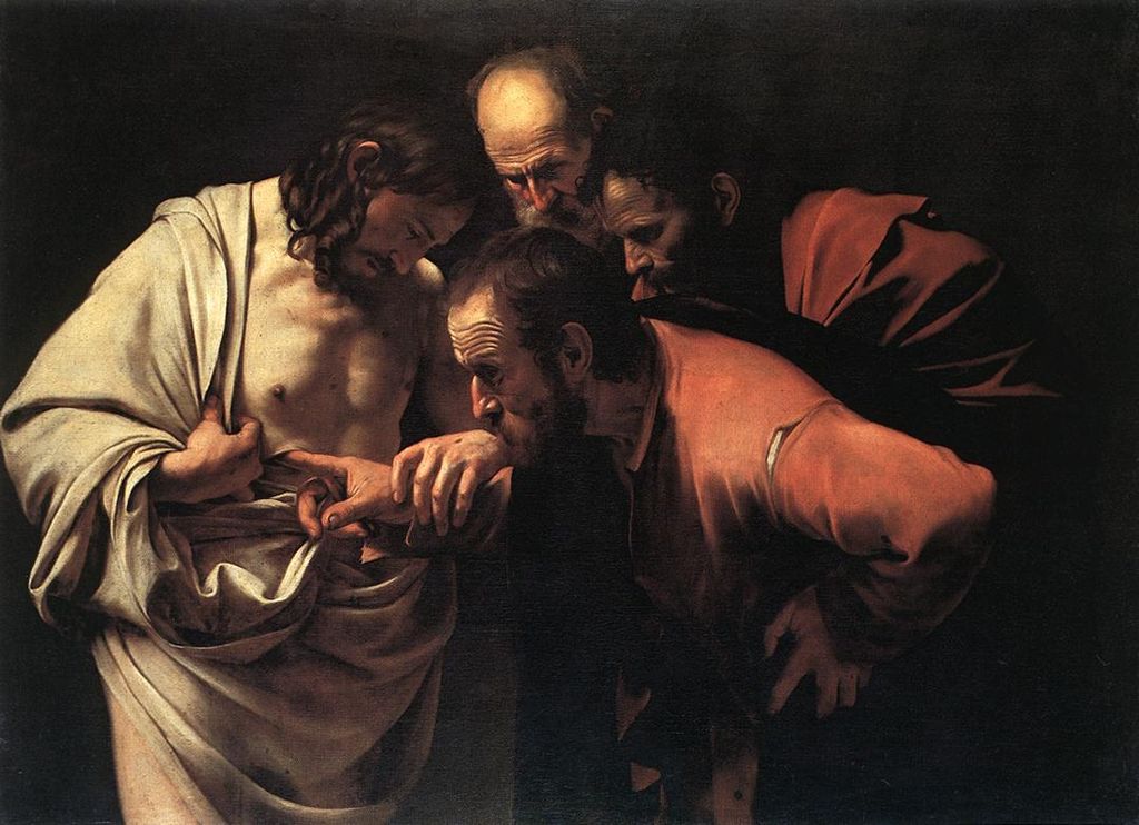 1 Incredulità di san Tommaso di Caravaggio