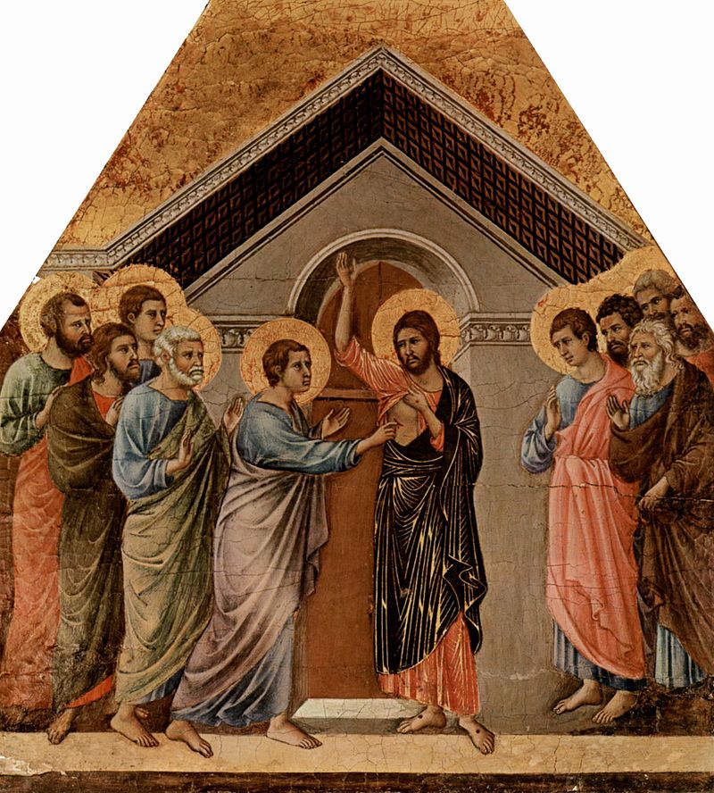 3 Incredulità di Tommaso Duccio di Buoninsegna