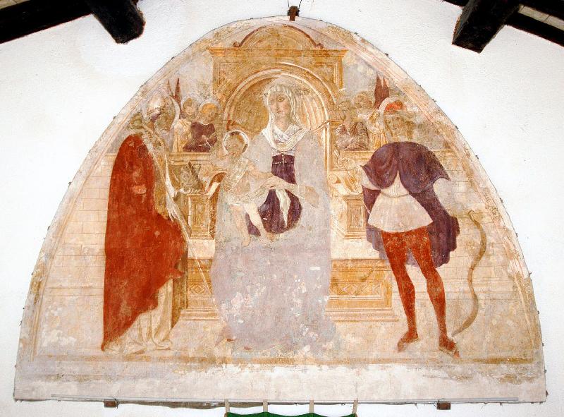 23-Matteo da Gualdo (1484), Madonna in trono con i Santi Ubaldo e Secondo-beweb