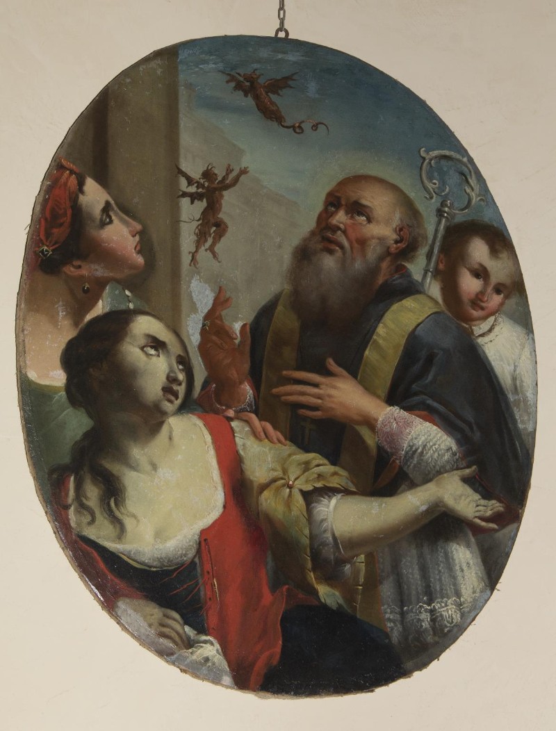 28-Ambito lombardo sec. XVIII, Sant'Ubaldo scaccia i demoni-beweb