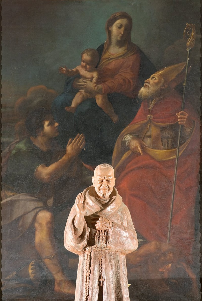 31-Grati G. B. sec. XVIII, Madonna con Gesù Bambino, San Giuliano e Sant'Ubaldo-beweb